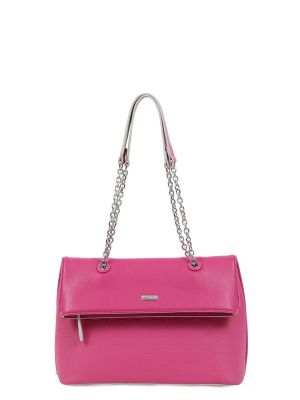 Τσάντα ώμου ροζ DOCA 20602
