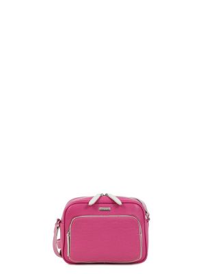 Τσάντα χιαστί ροζ DOCA 20605