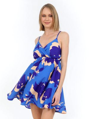 Φόρεμα μπλε DOCA 40424