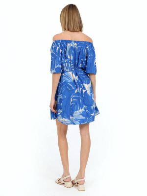 Φόρεμα μπλε DOCA 40463