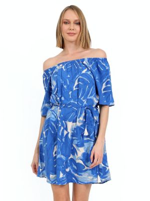 Φόρεμα μπλε DOCA 40463