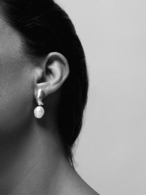 NA106 Pearl earrings ασήμι 925 NASILIA