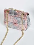 Shiny snake pattern mini bag pink gold ELENA ATHANASIOU