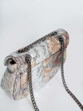 Shiny snake pattern mini bag havana nickel ELENA ATHANASIOU