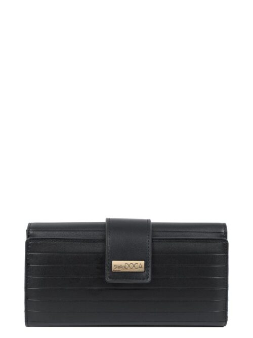 Πορτοφόλι μαύρο DOCA 67410