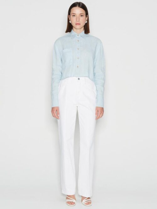 Aquamarine denim white pants NADIA RAPTI