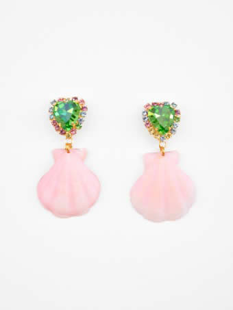 Coralia earrings 24k gold plated KALEIDO