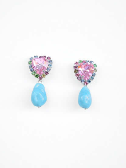 Kyma earrings silver plated KALEIDO