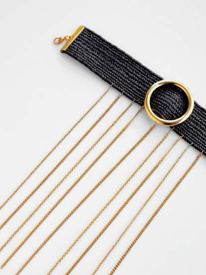 Summer rain necklaces 24k gold plated KALEIDO