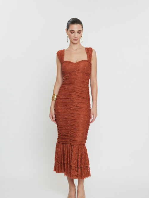 Layla lace burnt orange dress MIX & MATCH