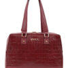 Τσάντα ώμου μπορντώ DOCA 22899
