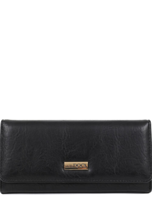 Πορτοφόλι μαύρο DOCA 67612