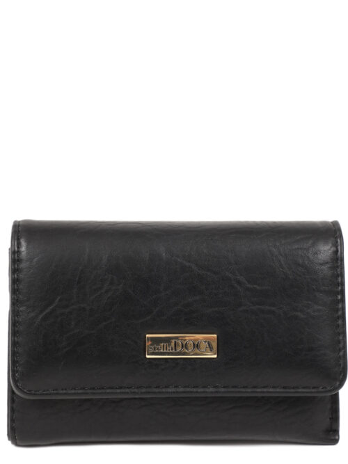 Πορτοφόλι μαύρο DOCA 67615