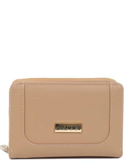 Πορτοφόλι μπεζ DOCA 67647