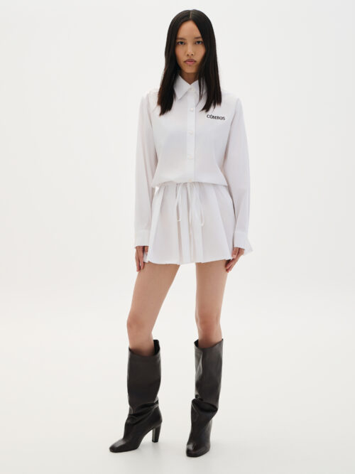 Dress mini white W6ELDM0034 COMBOS KNITWEAR