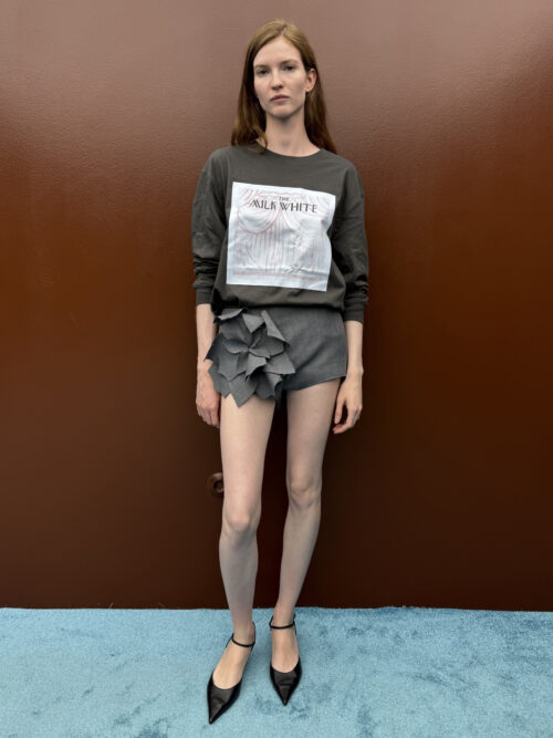 Longsleeve t-shirt faded black TF25-626 MILKWHITE