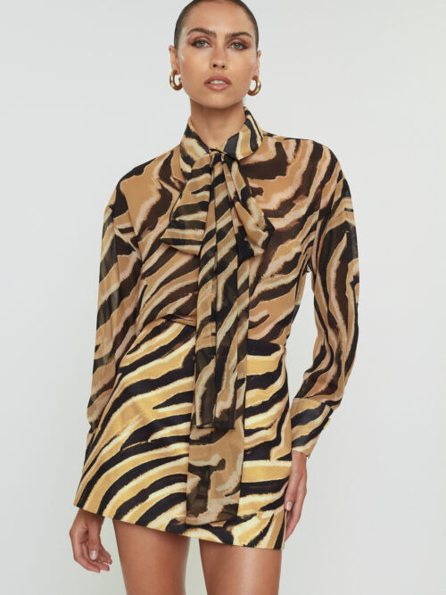 Mila caramel zebra shirt MIX & MATCH
