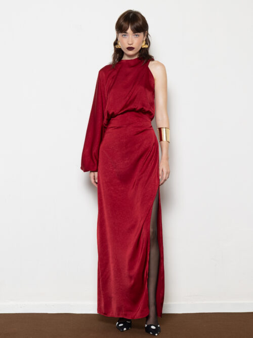 Millie dark red dress MALLORY