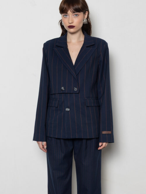 Noor blue stripes blazer MALLORY
