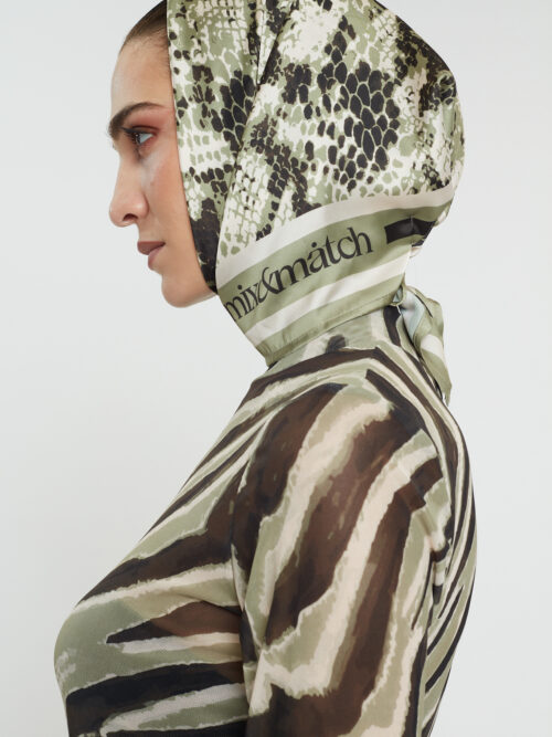 Scarf olive snake MIX & MATCH