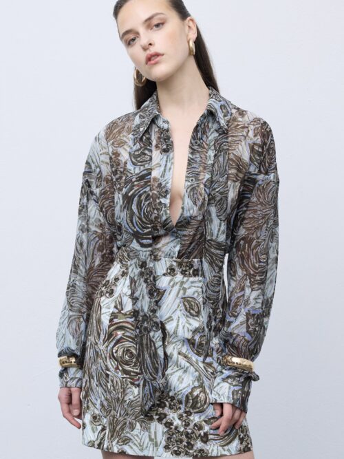 Mosaic anthesis grey shirt CIEL CONCEPT