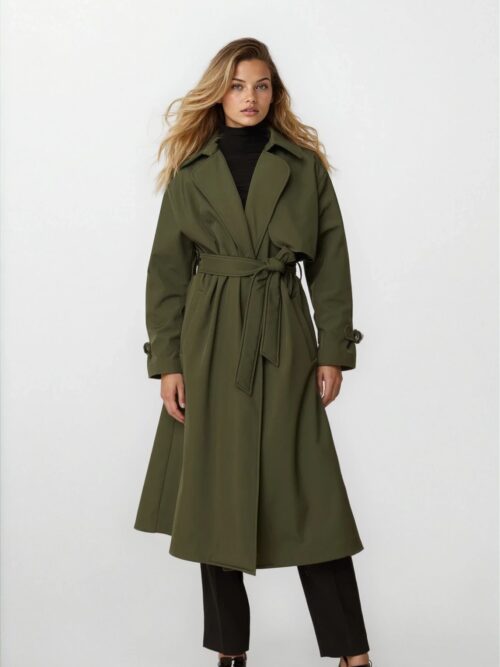 Trench coat khaki FW25.W01.05 CKONTOVA