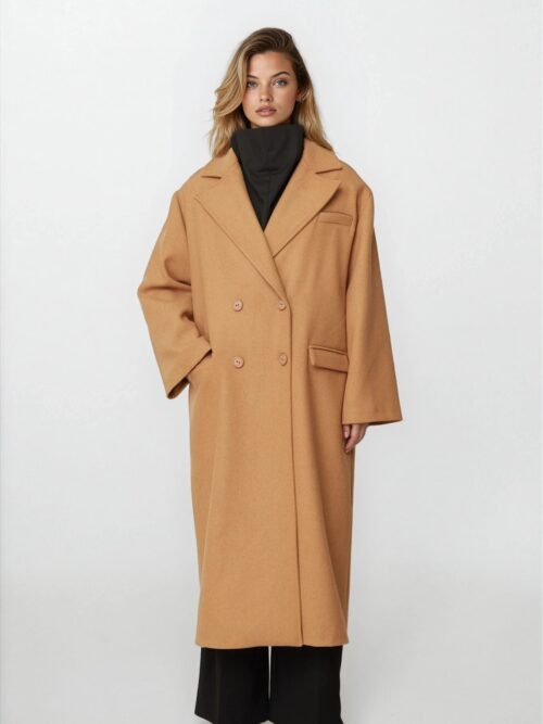 Wool coat beige FW25.W02.03 CKONTOVA