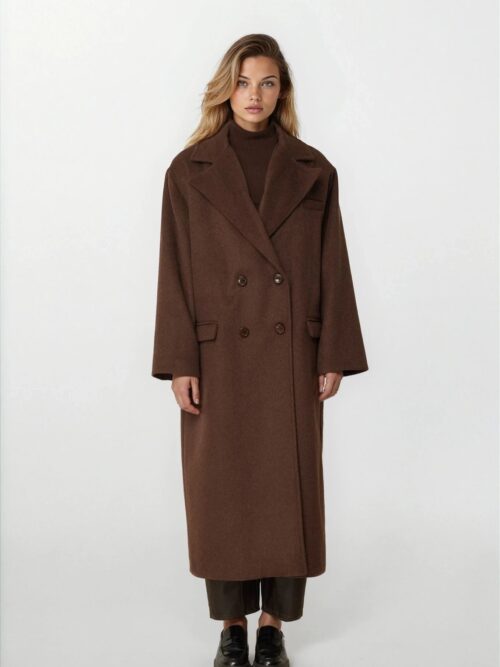 Wool coat brown FW25.W02.42 CKONTOVA