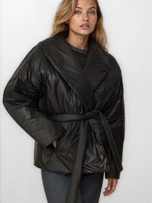 Puffer jacket black FW25.W06.00 CKONTOVA