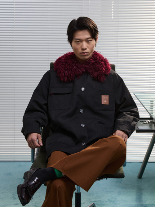 Jacket off black JF25-206 MILKWHITE