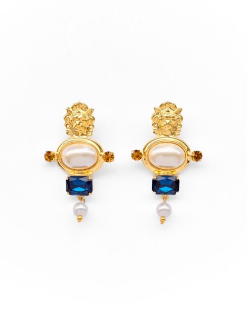 Ophelia earrings 24k gold plated KALEIDO