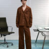 Shirt brown TF25-206 MILKWHITE