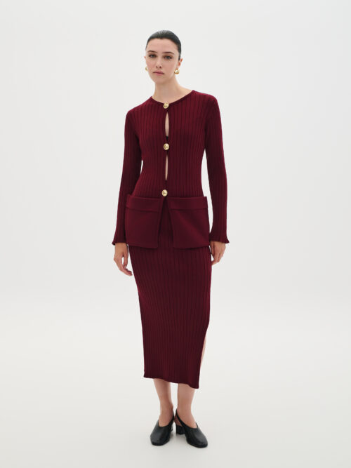 Skirt maxi bordeaux W6THSL0054 COMBOS