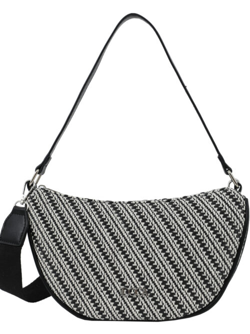 Τσάντα ώμου μαύρη DOCA 23210