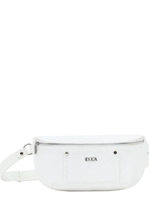 Τσάντα μέσης άσπρη DOCA 23246