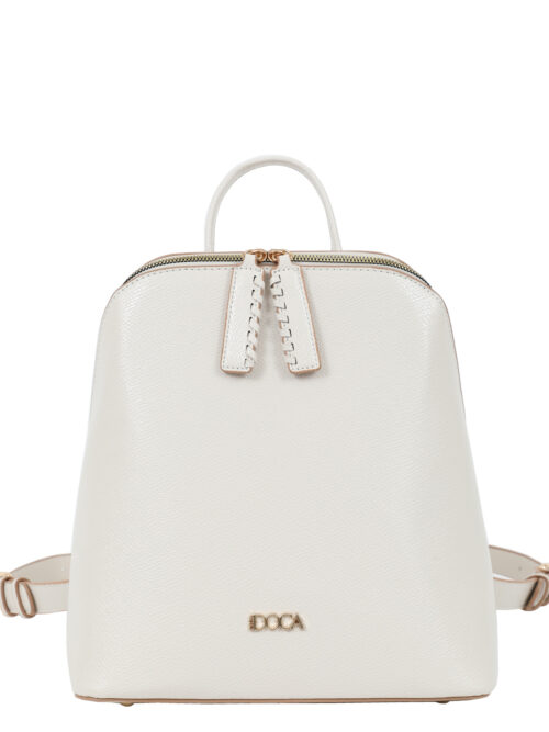 Τσάντα πλάτης εκρού DOCA 23576