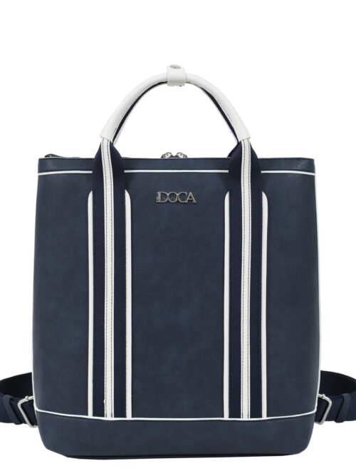 Τσάντα πλάτης μπλε DOCA 23590