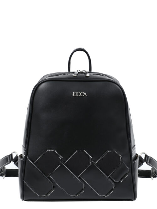 Τσάντα πλάτης μαύρη DOCA 23599