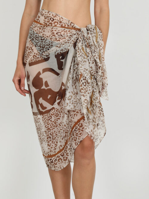 Φουλάρι καφέ DOCA 29383