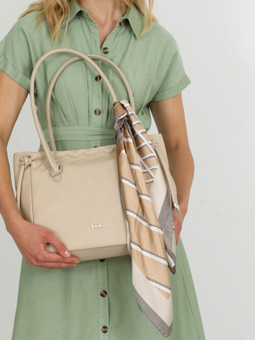 Φουλάρι μπεζ DOCA 29390