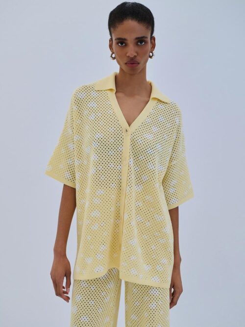 Cardigan polo hearts banana S6THCP0009 COMBOS