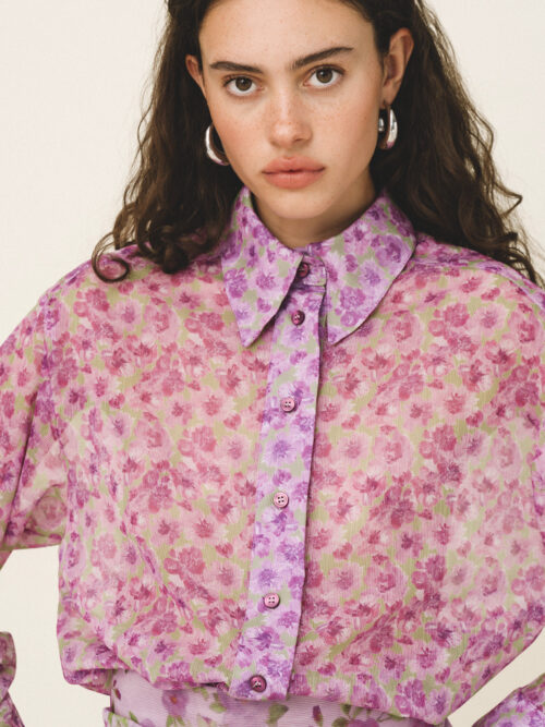 Eris multi purple shirt LOVE+ALICIA