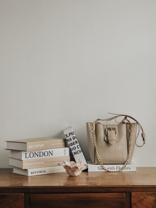 Missing beige gold bag INDIVIDUAL ART LEATHER