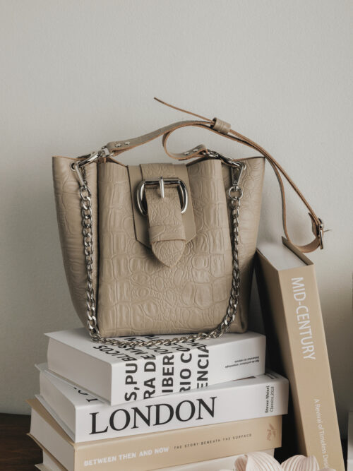 Missing beige nickel bag INDIVIDUAL ART LEATHER